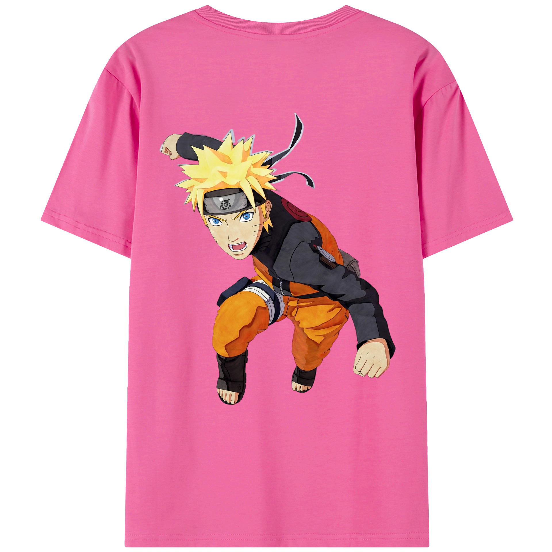 （画像用） NARUTO -ナルト- うずまき ナルト Uzumaki Naruto レディース半袖Tシャツ(バックプリント)